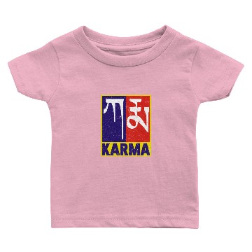 Discover Karma Tibetan Word Text Baby T-shirts