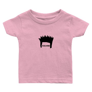 Discover Techno Hair underground minimal techno minimal Baby T-shirts