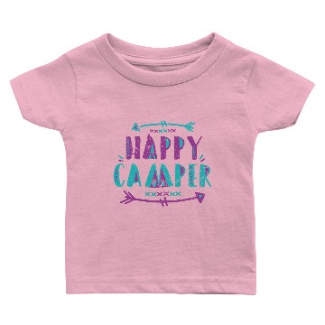 Discover Happy Camper Baby T-shirts