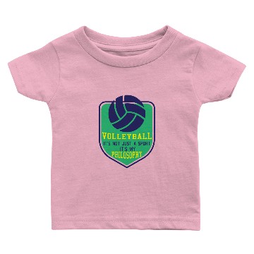 Discover Volleyball it's my Philosophy Baby T-shirts