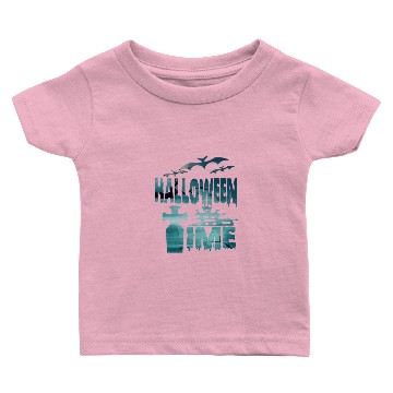 Discover Halloween Time Graveyard Baby T-shirts