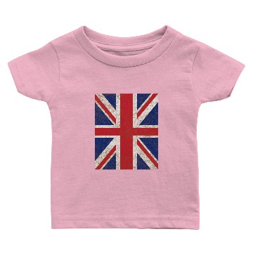 Discover Union Jack Vertical Vintage Baby T-shirts
