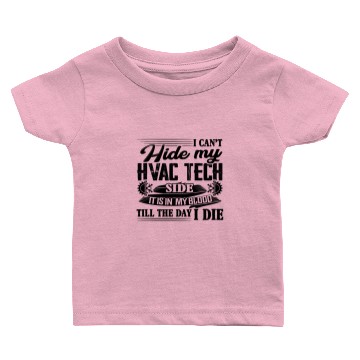 Discover HVAC Technician Side Baby T-shirts