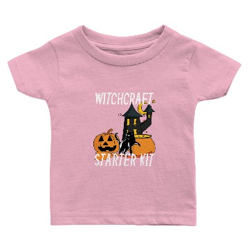 Discover Witchcraft Starter Kit Cat Witch Funny design For Baby T-shirts