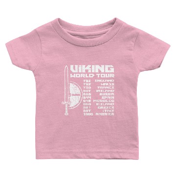 Discover Viking World Tour | Warrior Valhalla Explorer Odin Baby T-shirts