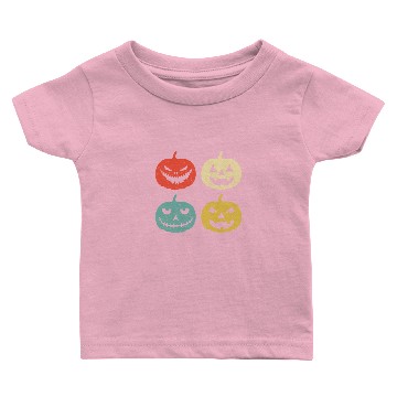 Discover Halloween Pumpkin Vintage Jack-o-lantern Baby T-shirts