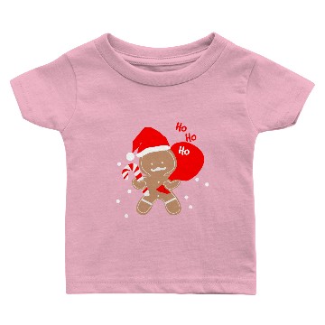 Discover Ho Ho Ho gingerbread man Baby T-shirts