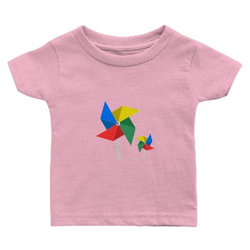 Discover Origami Windmill Crystal Folding Paper Crafting Baby T-shirts