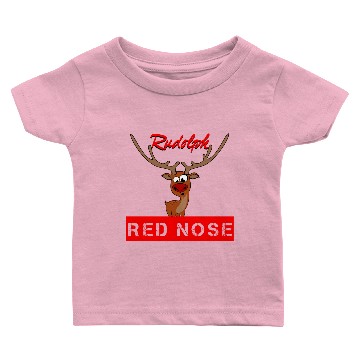 Discover Rudolph and the red nose on Xmas Baby T-shirts