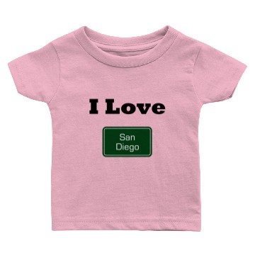 Discover Il ove San Diego Baby T-shirts