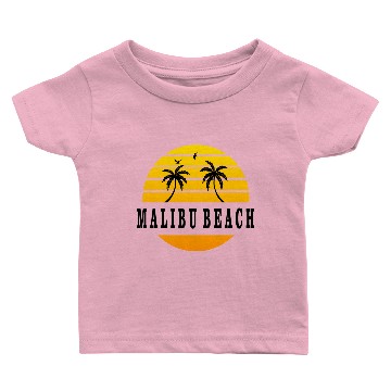 Discover Malibu Beach black Baby T-shirts