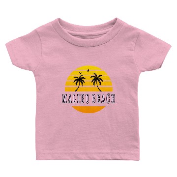 Discover Malibu Beach pink Baby T-shirts