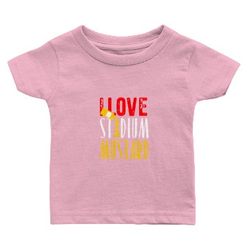 Discover I Love Stadium Mustard Baby T-shirts