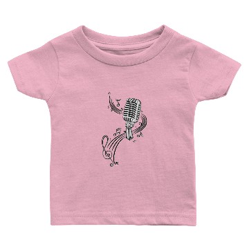 Discover Microphone Retro Vintage Style Baby T-shirts