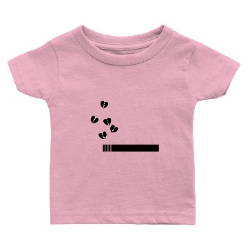 Discover Cigarette with broken hearts Baby T-shirts