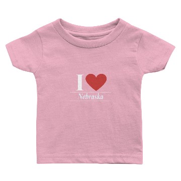 Discover I love Nebraska Baby T-shirts