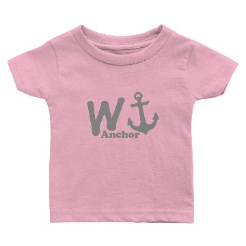 Discover W Anchor Baby T-shirts