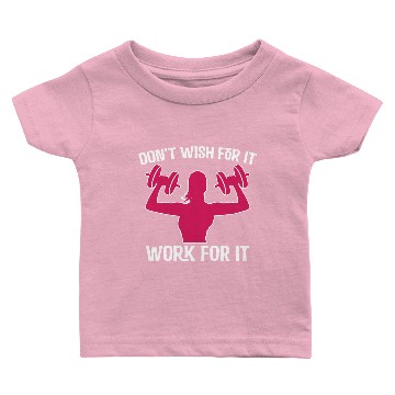 Discover Muscle Wish Fitness Cool Gift Baby T-shirts