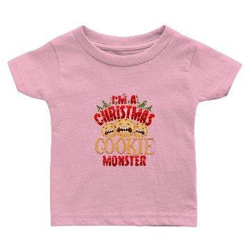 Discover Christmas Cookie Monster Baby T-shirts