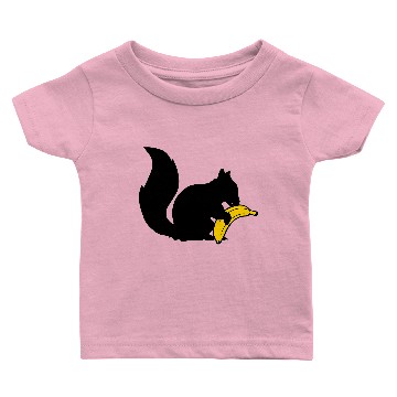 Discover banana eat hunger delicious fruit black squirrel r Baby T-shirts