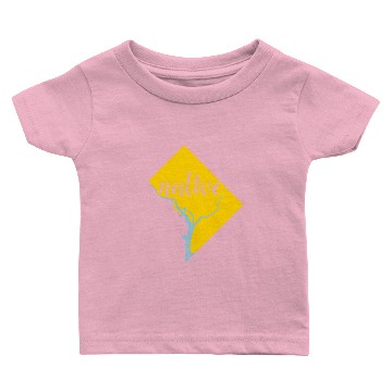 Discover Vector Map of Washington DC: native & capitol dome Baby T-shirts