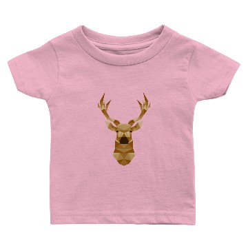 Discover Deer Hunting Reindeer Stag Antler Moose Head Baby T-shirts