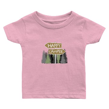 Discover Happy Camper Camping Baby T-shirts