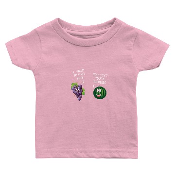 Discover Funny Food Design - Grape & Melon Baby T-shirts