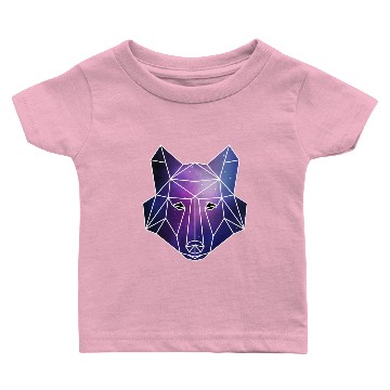 Discover Geometric Wolf | Low Poly Galaxy Wolf Pack Baby T-shirts