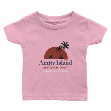 Discover Jaws Amity Island Baby T-shirts