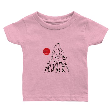 Discover Werewolf with moon Baby T-shirts