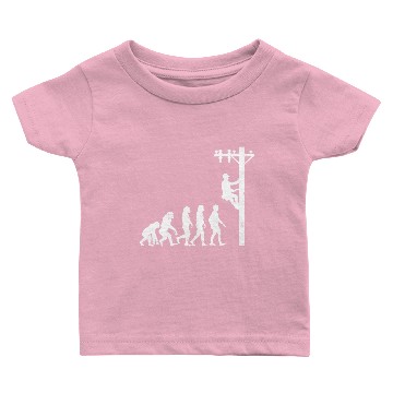 Discover Evolution Lineman Baby T-shirts