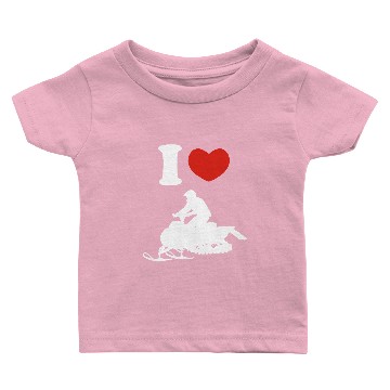 Discover I Heart Love Snowmobile Baby T-shirts