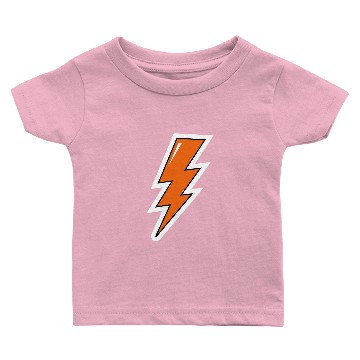Discover Lightning Bolt, orange lightning, electric Baby T-shirts