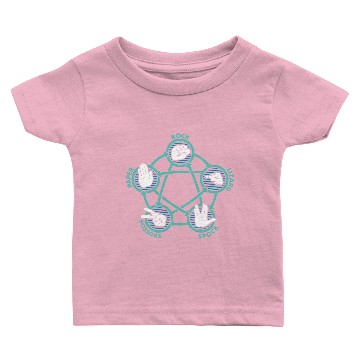 Discover ROCK PAPER SCISSORS LIZARD SPOCK Baby T-shirts