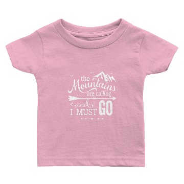 Discover The Mountains Are Calling Baby T-shirts