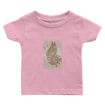 Discover music butterfly beige Baby T-shirts