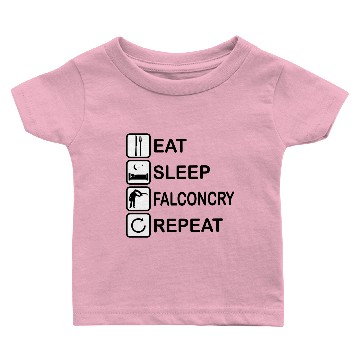 Discover Eat Sleep Falconry Repeat Gift Baby T-shirts