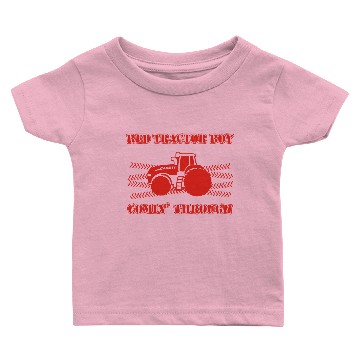 Discover Case IH Red Tractor Boy Comin Through Baby T-shirts