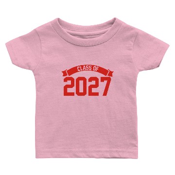Discover Class of 2027 Novelty High School Elementary Baby T-shirts