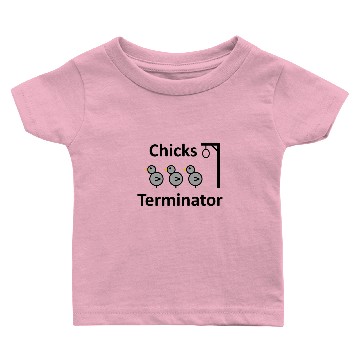 Discover Chicks Terminator - Gallows - black Baby T-shirts