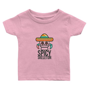 Discover Mexico Sombrero Deaths Head Skeleton chili Baby T-shirts