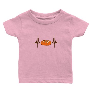 Discover pulse heartbeat frequency hunger loaf bread slice Baby T-shirts