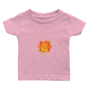 Discover Orange Juice Splash Baby T-shirts