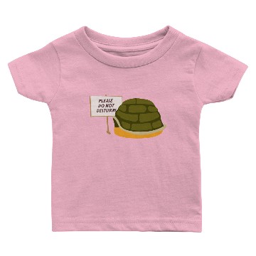 Discover Do Not Disturb Turtle Sleeping Baby T-shirts