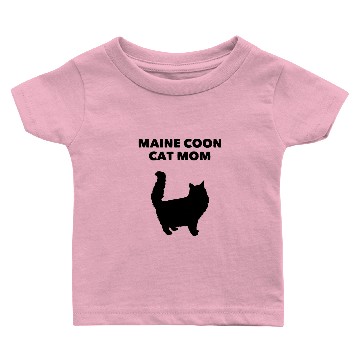 Discover Maine Coon Cat Design - Maine Coon Cat Mom Baby T-shirts