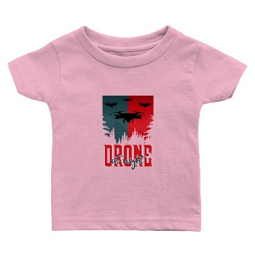 Discover Drone Retro Propeller Quadcopter Gift Pilot Baby T-shirts