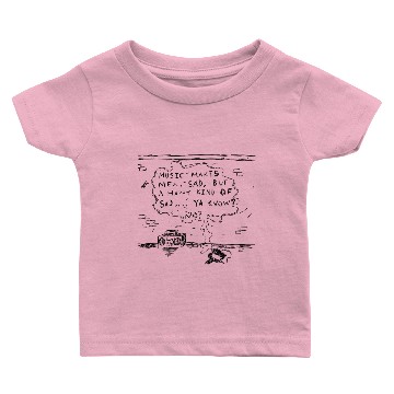 Discover Sad Music Wall Baby T-shirts