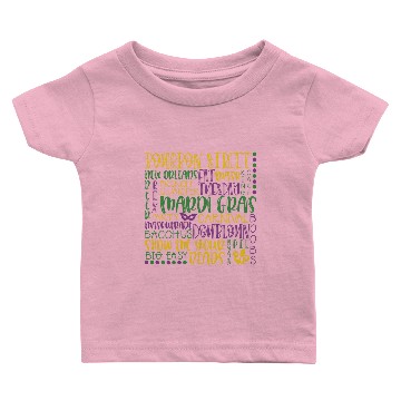 Discover Mardi Gras Subway Art Costume Baby T-shirts