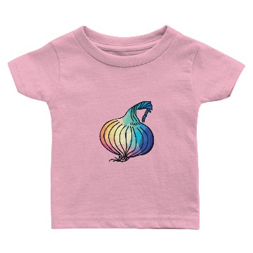 Discover Low Poly Onion Baby T-shirts Vegetarian and Fruit Lover